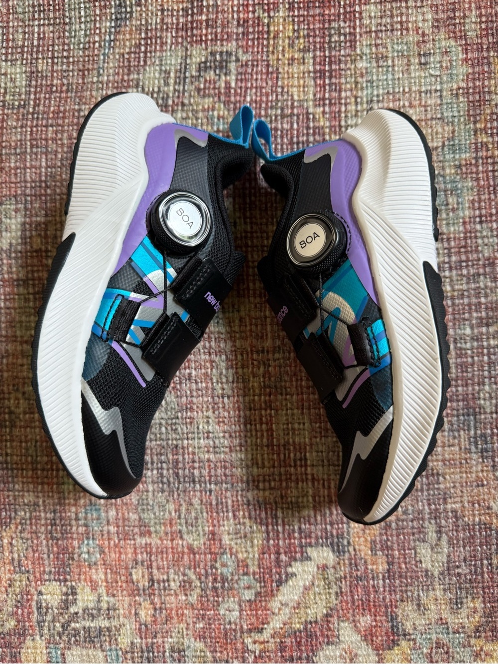 New Balance Kids' DynaSoft Reveal v4 BOA Size 11.5 Black Purple Fade